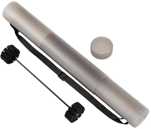 Seenelling Arrow Tube Case Adjustable Expand from 22” to 39” Quiver Holder with Removable Strap for Hunting Target Shooting Transparent Included Protective EVA Foam Archery Storage for 12 Arrows