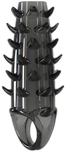 Manlig Svart Genomskinlig Hylsa FöR TräNing, Tpe Material Skydd Med Cylindrisk Design X23
