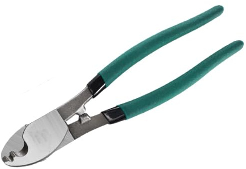 Cortadores de cables, herramienta de corte de cizalla pelacables, alicates eléctricos, mango antideslizante, para cables de aluminio, cobre y plástico, manualidades 8-inch cable cutters