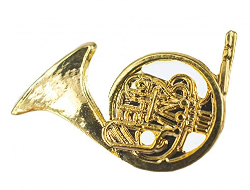 Miniblings Cor chromatique Cor d'harmonie Broche champ badges Broche vent orchestre instrument Corne MINI - main bijoux mode I Pin Button Pins