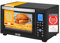 TZS First Austria - Minibackofen Digital 30L 1600W - Mini Backofen stufenlose Temperaturregelung bis 230°C - Miniofen 60 Min-Timer, 3 Einschubhöhen, Backblech & Grillrost - Für kleine Küchen & Camping