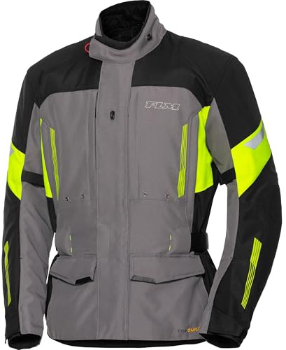 FLM Touren Textiljacke 3.0 - Wasserdicht, Winddicht, Atmungsaktiv - CORDURA, Reflektoren, Prote gelb XL