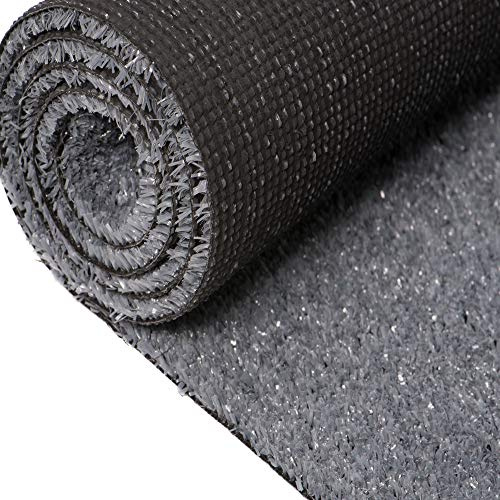 Carpeto Erba Sintetica Balcone 300x340cm Grigio Resistente Alle Intemperie | Erba Sintetica per Terrazza Facile da Pulire Resistente All'acqua Resistente Ai Raggi UV Robusto Realistico Venduto al Metro