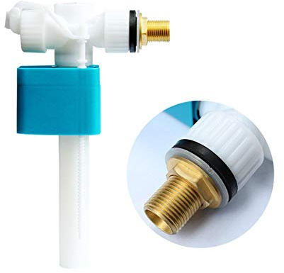 KingLan G3/8 & G1/2 Kunststoff-Seiteneingang Toiletteneinlass-Schwimmerventil-Spülkasten Füllen des Unteren Wassereinlass-Tankknopfschalters Ersetzen - B