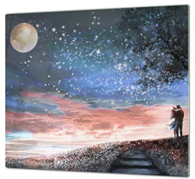 Cubre vitro de cristal templado de Gran Tamaño – Protector de encimera apaisado – UNA PIEZA (60 x 52 cm) o DOS PIEZAS (30 x 52 cm) 60D18