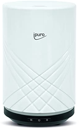 ipuro - Aroma Diffuser Air Sonic elegance white - eleganter Duftöl Diffuser mit Intervall- und Dauerbetriebsfunktion - stilvoller Luftbefeuchter mit Licht und Ultraschall Technologie