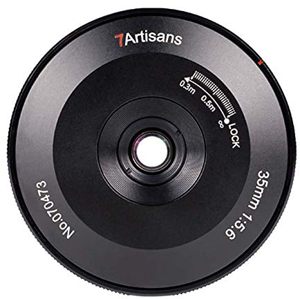 7artisans 35 mm F5.6 Full Frame Manual Focus Pancake Lens, Compatible with Nikon Z-Mount Cameras Z5 Z6 Z7 Z6 II