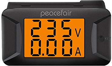 Fasizi Medidor de Corriente y Voltaje de AC, Pantalla Digital Dual 40~400 V / 100A, amperímetro voltímetro Digital de Alta precisión