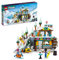 LEGO Friends Holiday Ski Slope and Café Winter Sport Christmas Set with Liann, Aron and Zac Mini-dolls and Fox Animal Figure, Toy for Girls, Boys & Kids, Creative Gift Idea 41756
