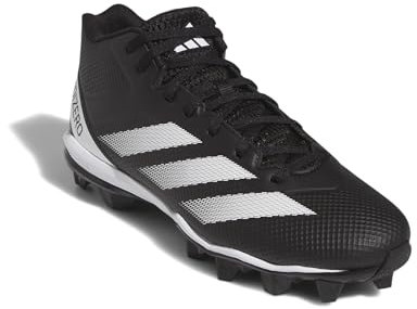 adidas Adizero Impact.2 Spark Herren-Fußball-Sneaker, schwarz/weiß/schwarz, 11 US
