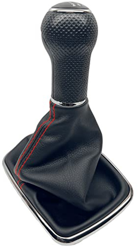 [DT583-5R] DoradoTuning - Pomo de palanca de cambios de 6 velocidades de repuesto para maletero compatible con Golf IV 4 Bora (5 Velocidades, Rojo)