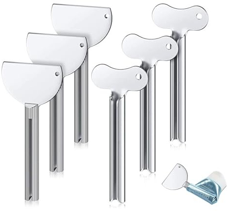 ieron 4 exprimidores de tubos de metal, dispensador de llaves, exprimidor de pasta de dientes para cosméticos, tinte para el cabello, esmalte de zapatos, cremas, pigmentos