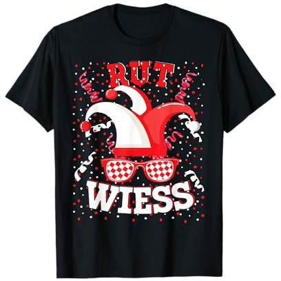 Köln Rut und Wiess Rot Weiss Karneval Kölsch T-Shirt