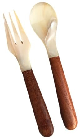 2pcs Perlmuttlöffel Kaviarlöffel Eierlöffel Caviar Spoons Handarbeit Kaviarlöffeln Perlmutt Servierlöffeln Mini Gabeln Kuchengabel Tischgabeln Esslöffel für Kaviar Vorspeisen Ei Dessert