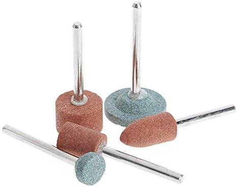 5Pcs 3mm Shank Wheel for Head Grinding Polishing Electric Grinder Power Tool Grinding Rod Sanding Rod Sanding Block Blocks for Wood Cork Rubber Sandpaper Hand Fine Nails Pads Mouse Multi Tool