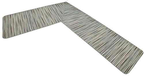 emmevi - Chalet - Alfombra angular personalizable para cocina, antideslizante, lavable, absorbente, 100 % fabricada en Italia, disponible hasta 250 cm