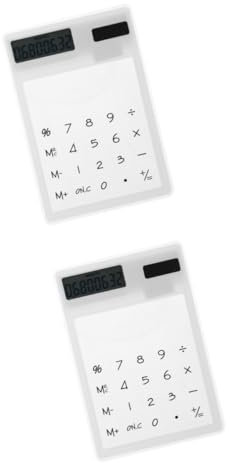 FUNOMOCYA Lot De 2 Petites Calculatrices Scientifiques Légères À Énergie Solaire 8 Écrans Faciles À Utiliser pour Le Bureau