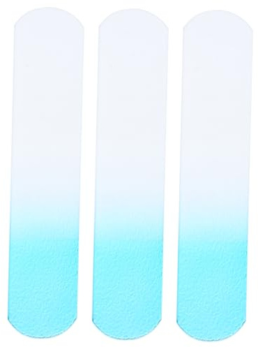 Healeved 3stücke Pediküre Fußfeilen Professionelle Fußpflege Werkzeuge Für Glatte Und Gesunde Füße Hochwertige Glasfeilen Blau Für Damen Herren Und Senioren