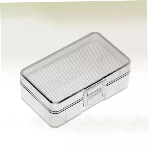 Angoily Estuche Organizador para Baterías 9v Transparente Compacto Ligero, Caja De Almacenamiento De Plástico PP para Viajes y Uso Doméstico, Protección Segura contra Cortocircuitos