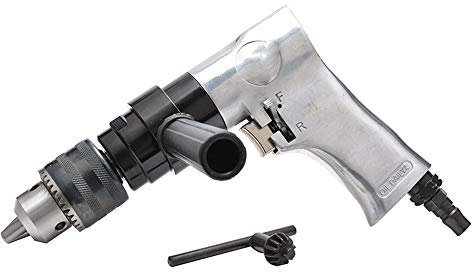 Outils pneumatiques, 3 mm pneumatique Perceuse avec Planteur à air positif et négatif, Hand Held 1/2 Marteau-piqueur pour les professionnels en quête de performance(Silver)