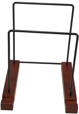 OSALADI Scaffale Per Dischi in Vinile e Cd Attrezzatura Registrazione Organizer Scrivania Espositore Per Dischi in Legno e Ferro e Soluzione Archiviazione Compatta Per Musicali