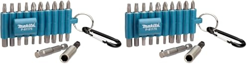 Makita P-81175 Bit-Set 22-teilig mit Karabiner (Packung mit 2)