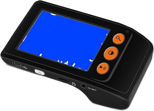Magiteur Numérique Portable, 3,5 En Aide À La Lecture Électronique, Aide Visuelle Portable, 8 Types De Modes De Couleur, Sortie AV / TV,Pour La Bêlement À Basse Vision De La Lecture De La Lecture Des