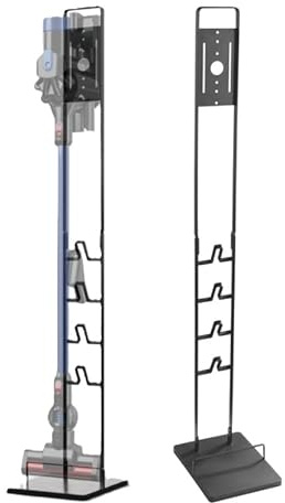 conecto Staubsauger Ständer Halterung universal kompatibel mit Dyson Gen5, V15, V12, V11, V10, V8, V7, V6 Bodenständer, Zubehör Halter, Schwarz