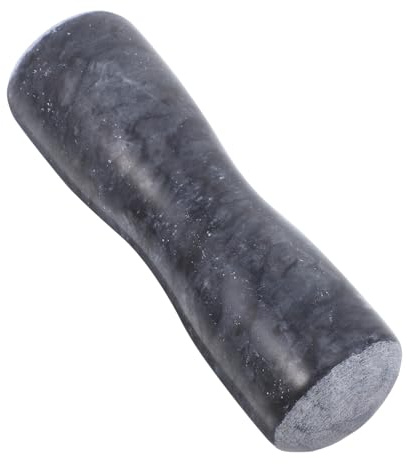 Hohopeti Mortero y Mano de Piedra para Moler en Uso Profesional y Cocina, Barra de Molienda Resistente para Triturar Medicamentos y Hielo Rápidamente