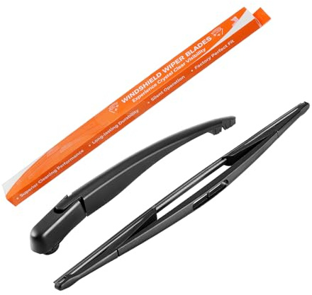 Hinten Wischerarm + Scheibenwischer Satz, Heckscheibenwischer Heckwischerarm Wischerblatt Kompatibel mit Corsa C 2000-2009 Meriva 2003-2010 Combo 2001-2011 Länge: 335mm/420mm