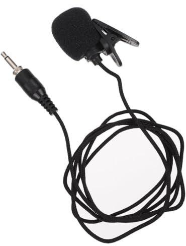 BESPORTBLE 3,5mm Schraubgewindelavaliermikrofon mit Nylon und Metallclip Plug and Play Ansteckmikrofon für Videoaufnahmen und Interviews mit Vielseitiger Kompatibilität für Smartphones