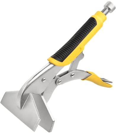 LEONTOOL Morsetto a mano con ganascia piatta da 22,9 cm, pinza per lamiera, resistente, strumento di piegatura per lamiera, pinza extra larga con manico ergonomico per lavorazione del legno, saldatura