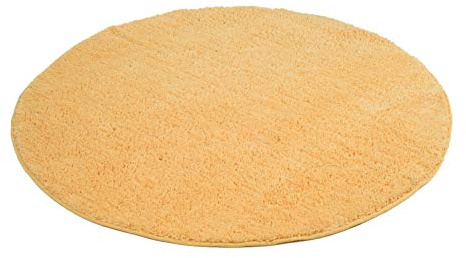 Gözze Mikrofaser Badteppich, rund 110 cm Durchmesser, RIO, Sonnengelb, 1025-13-110000