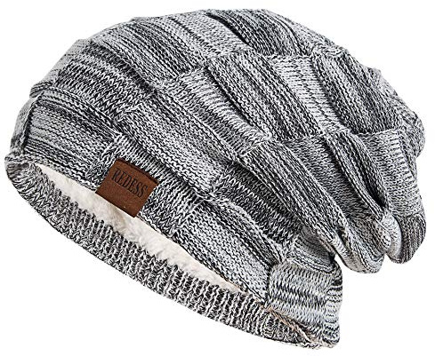 REDESS Beanie Hat per Uomo e Donna Cappelli Invernali Caldi Cappuccio con Teschio Spesso Lavorato a Maglia