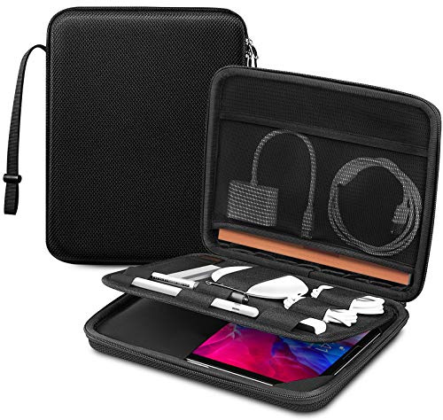 FINPAC Hard Portfolio Sleeve Case for 11-inch iPad Air M4/M3/M2 2026-2023, Pro 11 M5/M4 (2025/2024), iPad 11th/10th, 10.9 Air 5/4, 10.2 9th/8th/7th, Tablet Carrying Bag with Accessory Pocket, Black