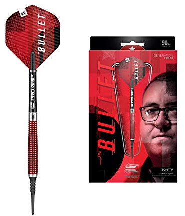 Target Darts Stephen Bunting G4 90% Tungsten Darts, 18G Soft Tip Dart Set, Professionelle Dart Sets, Pixel Tip, Elektronisches Soft Tip Dart Set