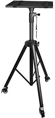 Support pour projecteur Stand d'ordinateur portable projecteur, supports de DJ multifonctionnels, trépied hauteur réglable, support d'ordinateur portable pliable, noir Supports pour vidéoprojecteurs