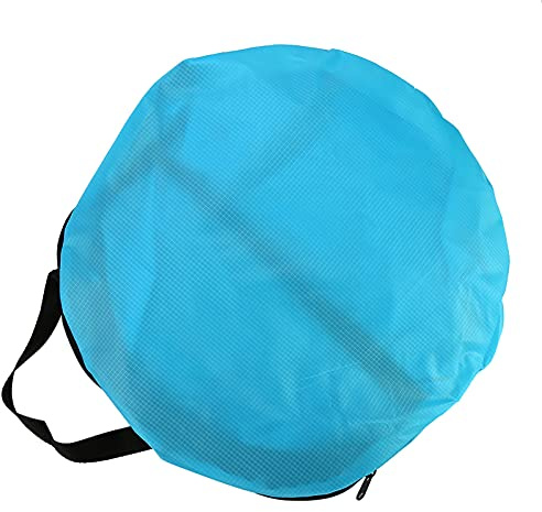 Yuecoom Kajak-Vorwind-Windsegel, 108 cm Faltbares Kajak-Wind-Paddle-Board-Segel Mit Durchsichtigem Fenster Und Aufbewahrungstasche Für Kajakboot-Segelboot-Kanu(Blau)