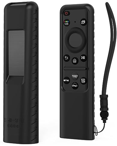 Sikai Funda para Mando de Samsung Smart TV TM2360E 2023 2024 BN59-01432A 01439A 01432D Serie, para Samsung Neo QLED OLED TV TM2360E / TM2361E SolarCell Remote Case (Negro)