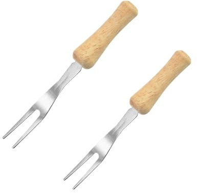 MASUNN 2 stücke Edelstahl Mais Gabel Barbecue Gabel Outdoor Barbecue Tools Küche Obst Gabel