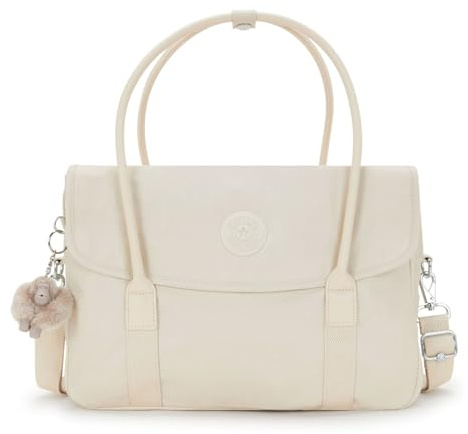 Kipling SUPERWORKER S Umhängetasche, Computertaschen, Beige Pearl (Weiß)