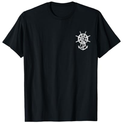 Anker & Ruder Cooles Mode Nautisch Damen Herren Seemann T-Shirt