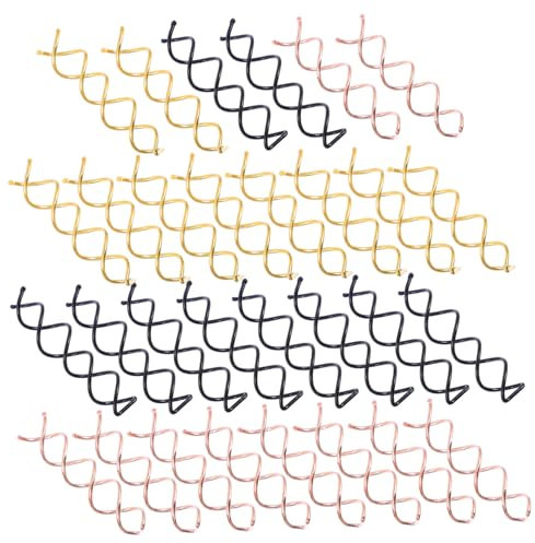 MERRYHAPY 30pcs Spiral Hair Clips for Women Hairdressing Tool Spiral Pin Design Easy to Style