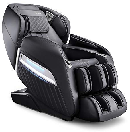Aspria Massagesessel 12 Massageprogramm, 24 Airbags Shiatsu Zero-Gravity elektrischer Massagestuhl mit Wärmefunktion, bionischen Massagetechniken, USB, Bluetooth (Schwarz mit Aufbauservice)