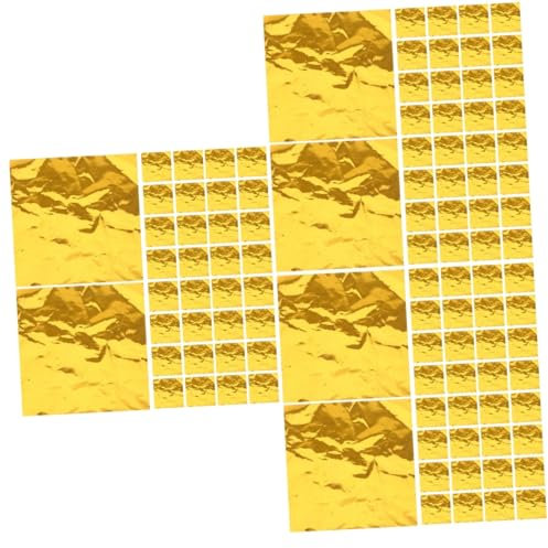 Alipis 3 Sätze Schokoladenverpackungen Verpackungen Für Schokoriegel Bonbonpapier Für Pralinen Ostereier-verpackungsfolie Bonbonpapier Für Karamellen Golden Gold Blatt 200 Stück * 3