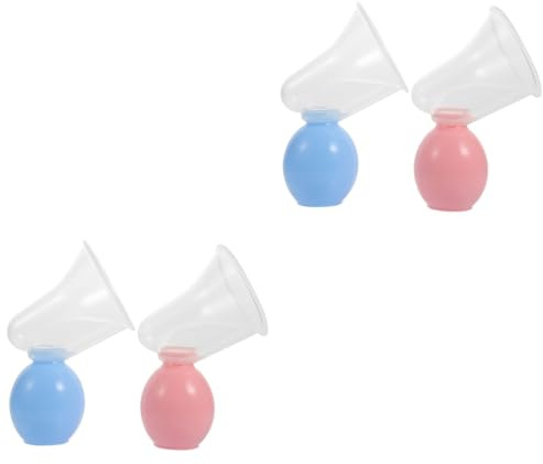ibasenice 4sets Estrattori Per Allattamento Pompa Per Latte Portatile Raccoglitore Latte Per Neomamme