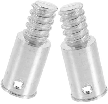 SKISUNO 2pcs Aluminum Alloy Threaded Broom Handle End Extension Pole Attachment for Broom Handle Connector Outdoor Use
