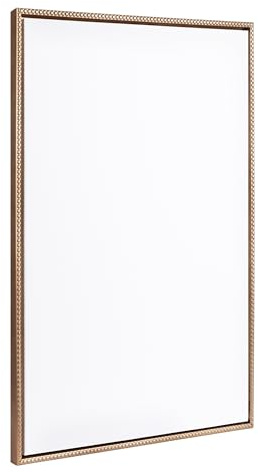 Kate and Laurel Sylvie Blank Framed Canvas Wall Art, 28x38 Gold Beaded, Vintage Modern Empty Canvas for Paint-Your-Own Art, Ready to Paint Premium Canvas Already Framed