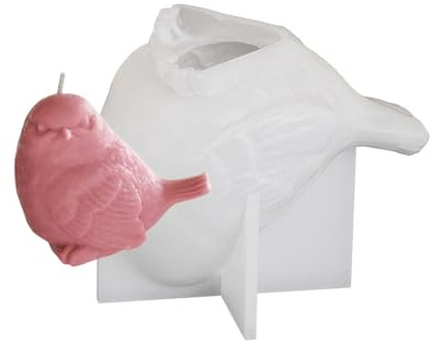 Stabile Silikonform zum Basteln von 3D-Vogel-Ornamenten, tragbares Zubehör für die Herstellung und Gips-Bastelbedarf