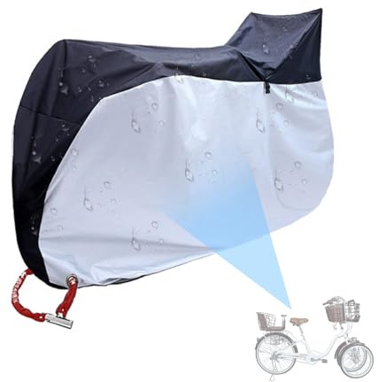 Fahrradabdeckung - Anti-Staub-Regen-Schnee-UV-Fahrrad-Regenschutz für den Berg - Wasserdichte Fahrradabdeckungen für den Außenbereich, Regen, Sonne, UV-Staub, Wind, Schnee, Fahrradaufbewahrung für Mou